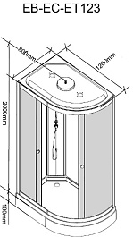Parly Душевая кабина EB123P L – фотография-2