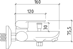 Teymi Смеситель для ванны с душем Hanna T10205 хром – фотография-14