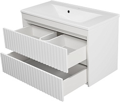 Brevita Тумба под раковину Balaton 100 белая – фотография-4