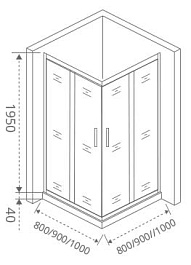 Good Door Душевой уголок Antares CR-90-C-CH – фотография-3
