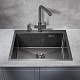 Milacio Мойка кухонная Denia 59 Steel вороненая сталь – картинка-11
