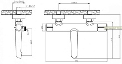 BelBagno Смеситель для ванны и душа Uno UNO-VASM-ORO золото – фотография-2