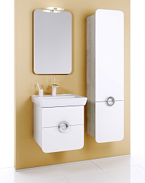 Aqwella Пенал для ванной Аликанте 40 R седой дуб – фотография-2