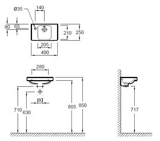 Jacob Delafon Раковина Odeon Up E4759 L – фотография-4