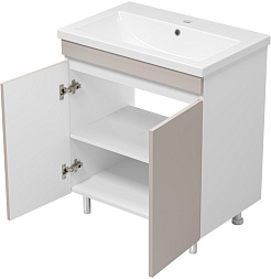 Misty Тумба с раковиной Майна 70 сливки/белая – фотография-4