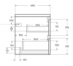 BelBagno Тумба под раковину Kraft 120 подвесная Pino Pasadena – фотография-9