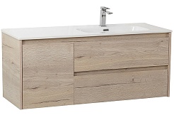 BelBagno Тумба под раковину Kraft 100 R подвесная Rovere Galifax Bianco – фотография-1