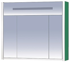 Misty Зеркальный шкаф Джулия 85 зеленый – фотография-1