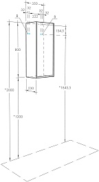 Акватон Шкаф подвесной Марти 35 белый/дуб эндгрейн – фотография-5