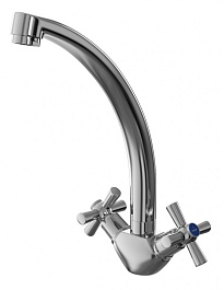 Mixline Смеситель для кухни 1/2 керамический ML09-032 хром – фотография-1