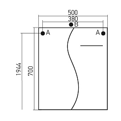Mixline Зеркало-шкаф Муссон 50 L – фотография-2