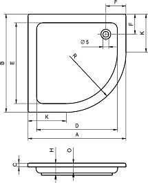 Riho Душевой поддон 207 DA21 90х90 – фотография-2