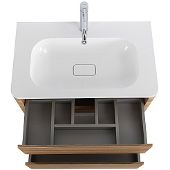 Cezares Тумба под раковину Relax 80 подвесная дуб карамельный – фотография-6