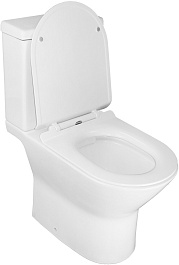 Azario Унитаз-компакт Mons AZ-76004 безободковый с бачком с сиденьем микролифт белый – фотография-6