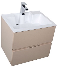 Aquanet Тумба с раковиной "Алвита 60" капучино – фотография-3