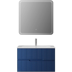 Cezares Тумба с раковиной Duet-N 80 подвесная CZR-8073-80 sapfiro – фотография-10