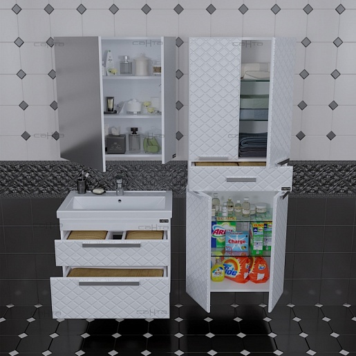 СанТа Мебель для ванной Калипсо 70 NEW подвесная – фотография-6