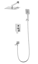 Oliveeka Душевой комплект D OL-939003-BN никель матовый – фотография-1