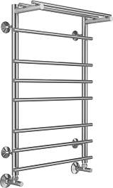 Terminus Полотенцесушитель водяной Ватра П8 500x800 с полкой хром – фотография-2