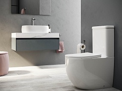 Ceramicanova Унитаз напольный пристенный с бачком Mia Rimless CN1801 белый – фотография-8