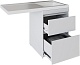 Mixline Тумба с раковиной Созвездие 110 R под стиральную машину белая – фотография-13