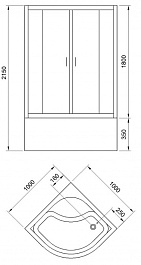 Royal Bath Душевая кабина Fato 100/100 RB100CK-M-BL – фотография-4