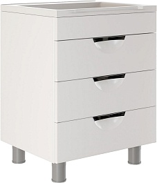 Mixline Тумба под раковину Этьен 58 белая – фотография-1