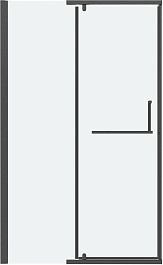 Grossman Душевая дверь в нишу Pragma 110x195 профиль графит сатин стекло прозрачное – фотография-1