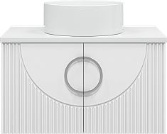 Misty Тумба под раковину Ярина 80 подвесная белая