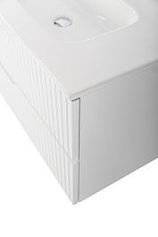 Cezares Тумба с раковиной Duet 120 R подвесная bianco lucido – фотография-7