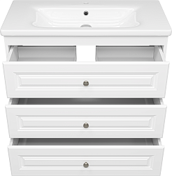 Misty Мебель для ванной Ларго 90 белая – фотография-6