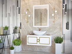 Brevita Зеркало Steffany 75 белое – фотография-2