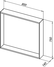 Allen Brau Зеркало Reality 80 1.32018.03 латунь браш – фотография-4