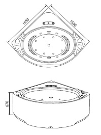 Gemy Акриловая ванна G9252 – фотография-7