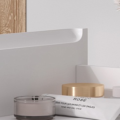 Equil Тумба с раковиной Nice 70 2 ящика подвесная белая – фотография-11