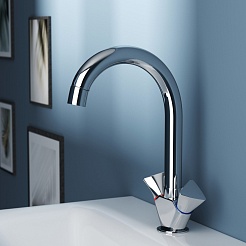 Aringa Смеситель для раковины Арно AR02026CH хром – фотография-2