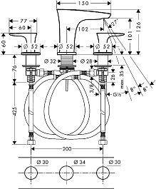 Hansgrohe Смеситель PuraVida 15073400 для раковины – фотография-2