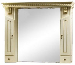 Misty Мебель для ванной Афина 120 бежевая/патина – фотография-3