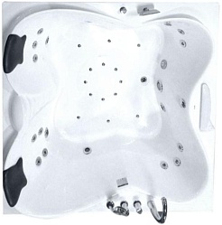 Gemy Акриловая ванна G9089 O L с TV – фотография-1