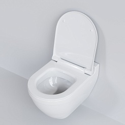 Ambassador Сиденье для унитаза Nord тонкое белое – фотография-6