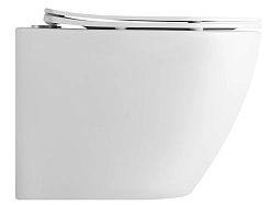 Iberica Blanca Унитаз подвесной Bilbao Alto безободковый, с микролифтом – фотография-8