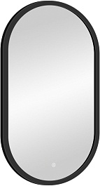 Continent Зеркало Prime Black Led 450x800 – фотография-2