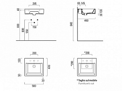 GSI Подвесная раковина Kube 8930111 50 см – фотография-2