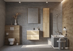 Акватон Зеркальный шкаф Либерти 65 дуб эльвезия – фотография-5