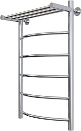 Aringa Полотенцесушитель водяной Бро 80x50 AR03030CH с полкой хром – фотография-2