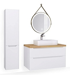 Jorno Тумба под раковину Wood 100 белая – фотография-3