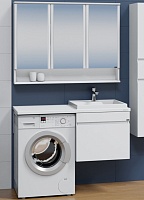 СанТа Мебель для ванной под стиральную машину Марс 120 R 1 ящик подвесная белая