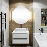 Runo Мебель для ванной Орлеан 70 Duo подвесная белая матовая/белая глянцевая