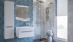 Velvex Мебель для ванной Crystal Cub 70 белая – фотография-5