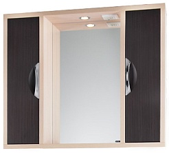 Водолей Зеркальный шкаф "Габи 90" венге/дуб – фотография-1